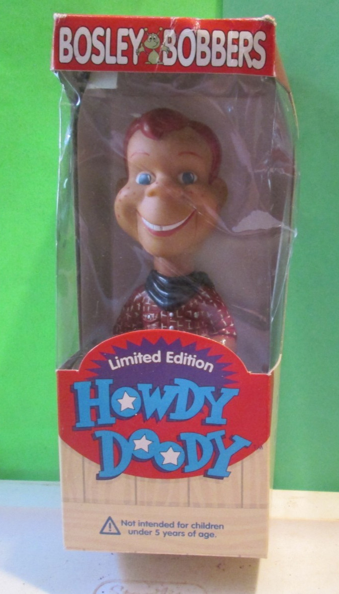 ORIG 2002 BOSLEY BOBBERS WOBBLER HOWDY DOODY TOY FIGURE IN ORIG BOX VTG READ