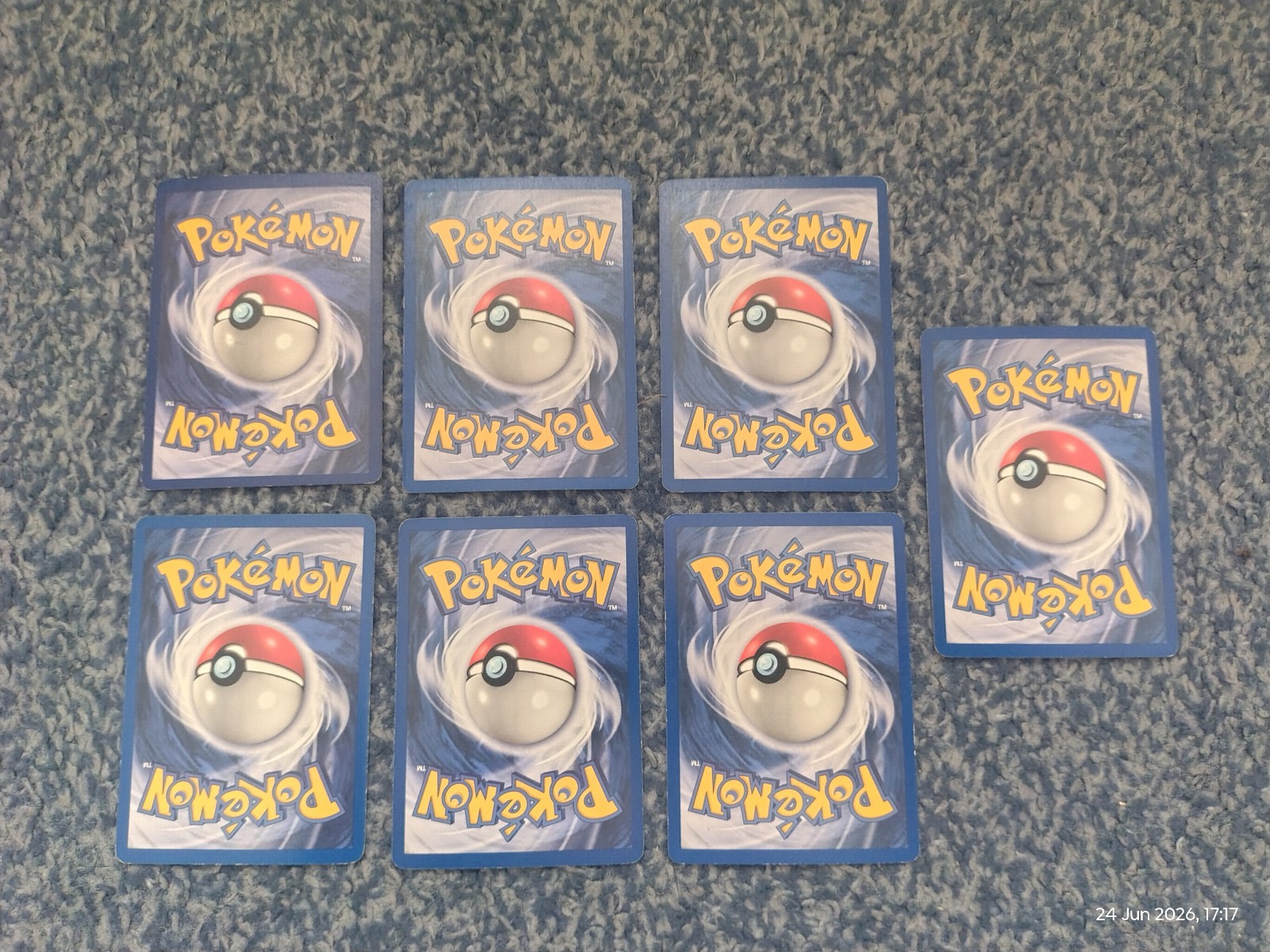 STARTERS BASIC STAGE 1 PIKACHU POKEMON TCG BASE SET 1999 x7 POKEMON PLAYED WOTC