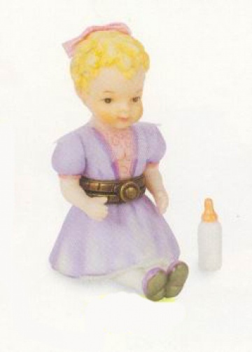 Baby Doll PHB Porcelain Hinged Box by Midwest of Cannon Falls about 2 1/4 tall