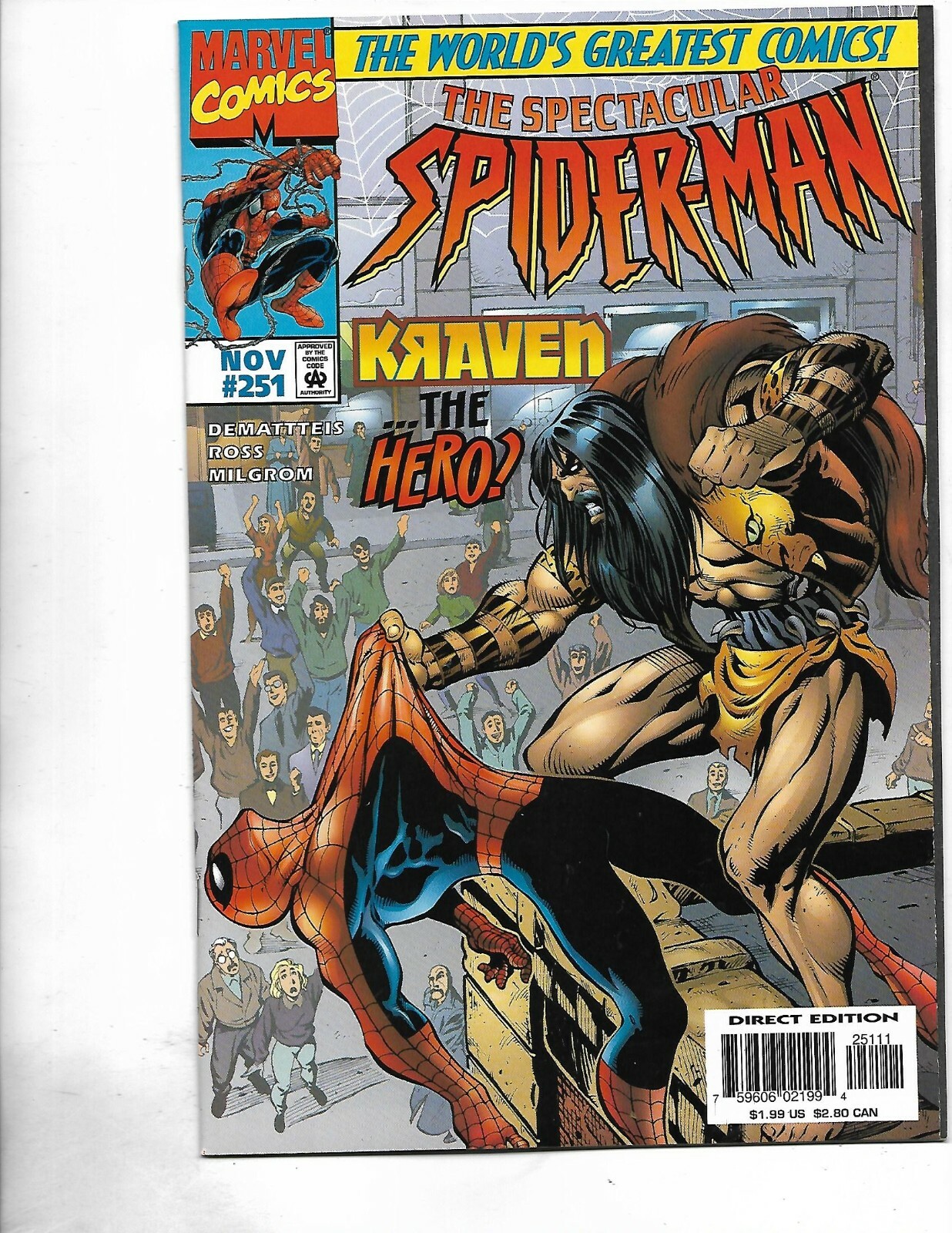 Spectacular Spider-Man #251, 1997, 9.8, NEAR MINT/MINT, Stan Lee era classic