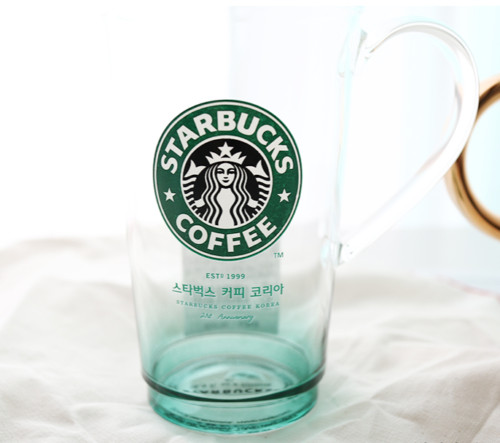 Starbucks Korea 21st anniversary Glass Mug 2020 Limited Edition 500ml, 17Oz