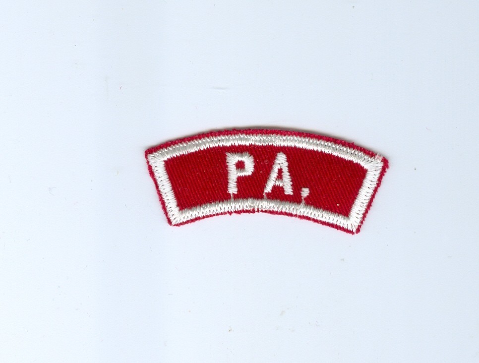 PA. Red & White state strip