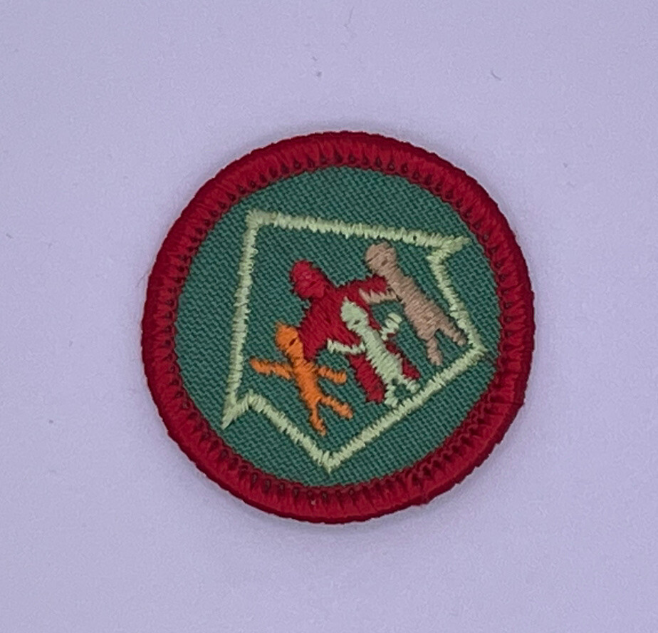 Vintage Girl Scout Badge Patch – Home Living – 1980-2001, Retired