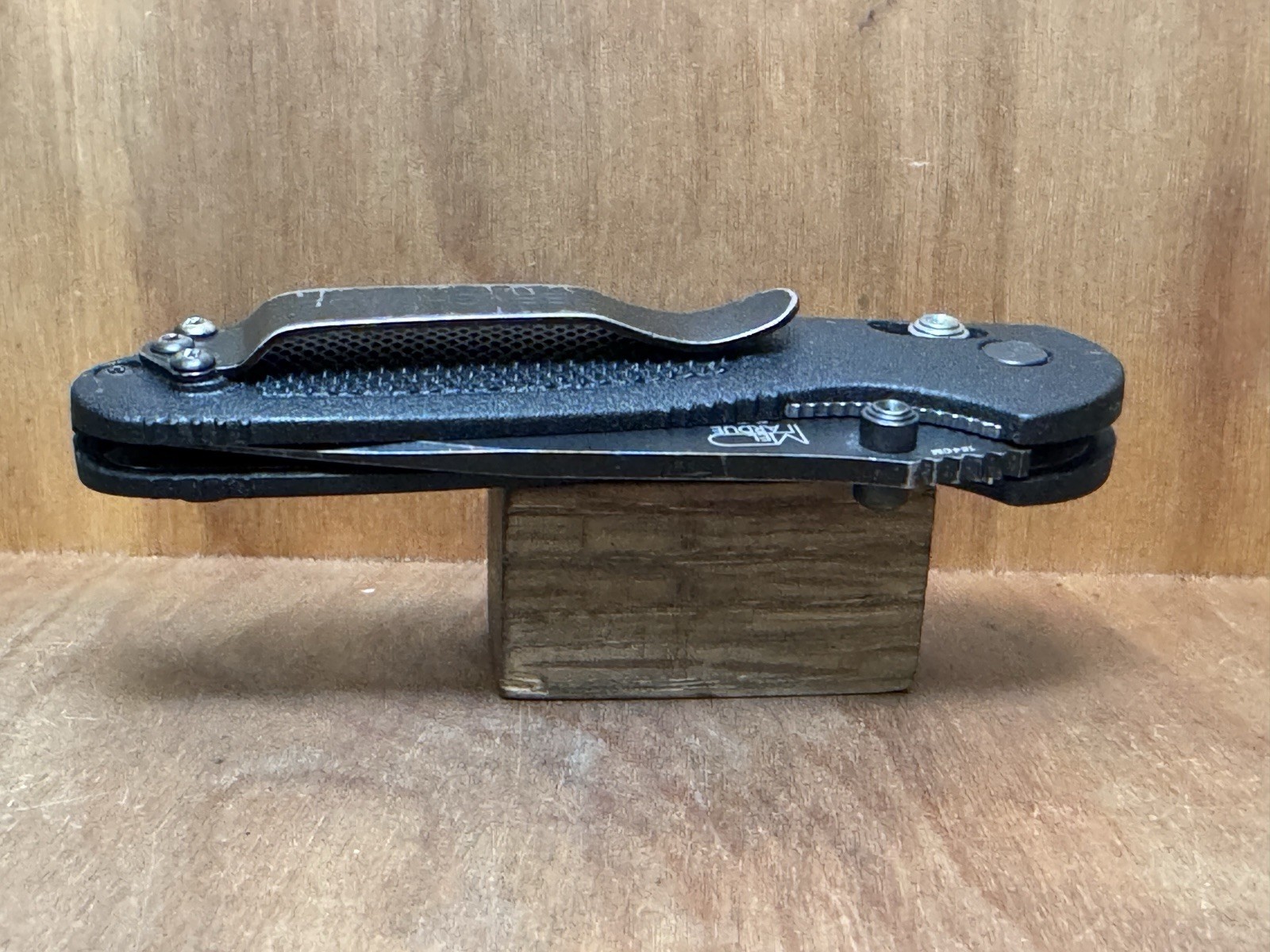 Benchmade 557 Tanto Mini Griptilian All Black 154CM Plain Blade USA GREAT!
