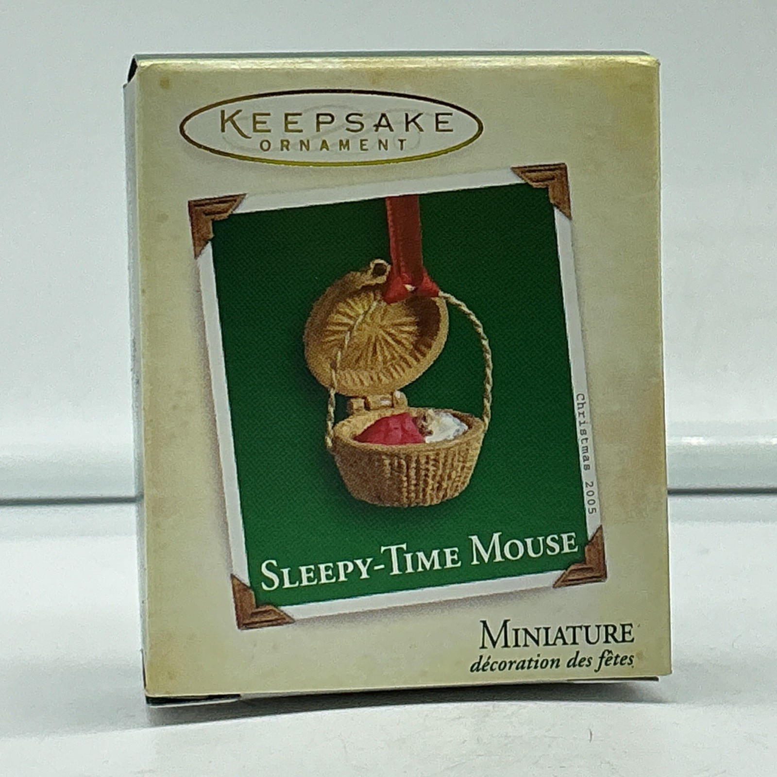 2005 Hallmark Keepsake Sleepy Time Mouse Miniature Ornament – FREE SHIPPING