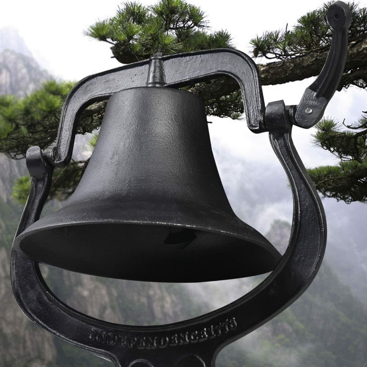 Large Church Cast Iron Dinner BELL 24X22″ School Antique Vintage Style outdoor