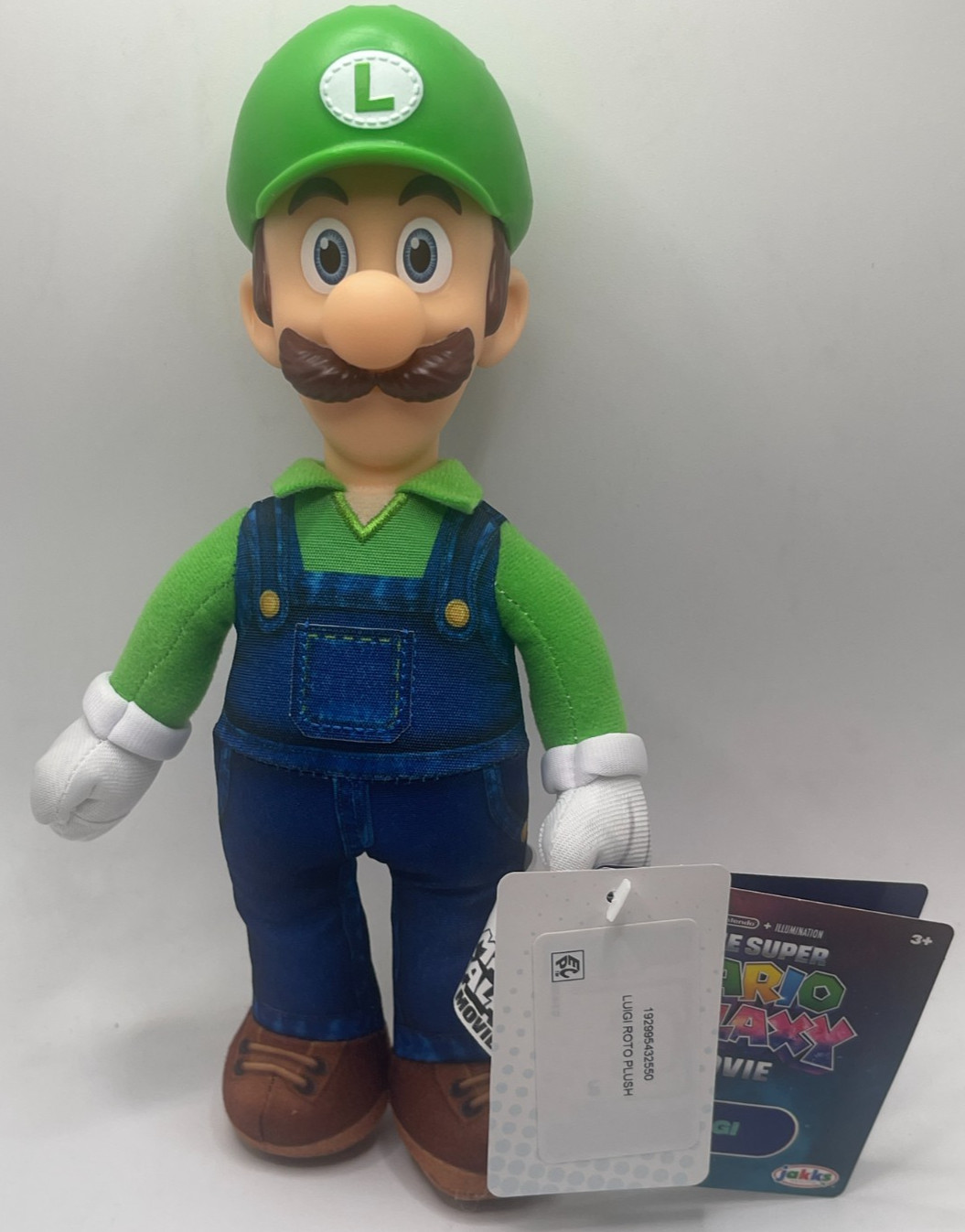 The Super Mario Galaxy Movie – 9 Inch Plush Figure – Luigi Bros In Hand NWT