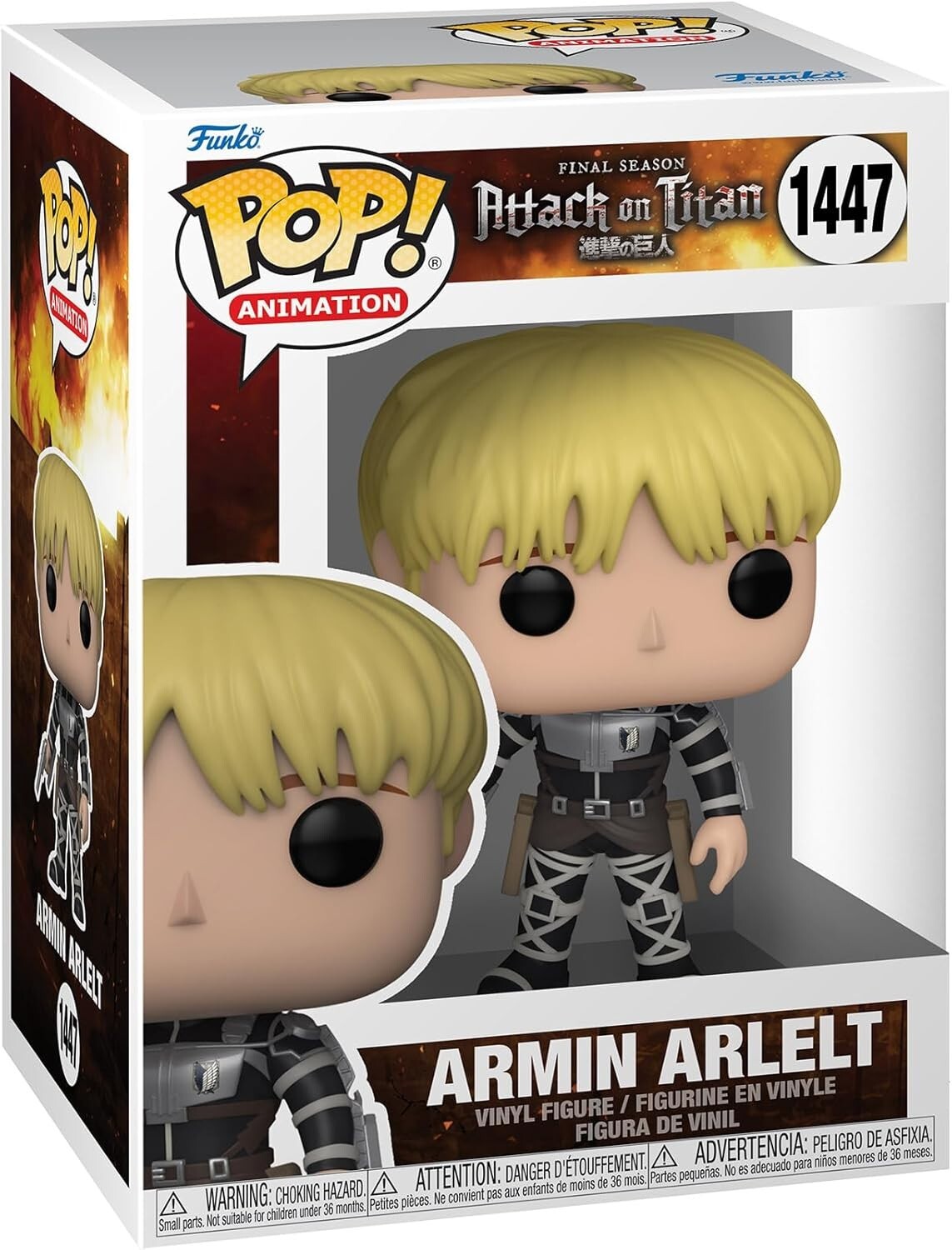 Funko Pop! Animation: Attack on Titan – Armin Arlelt Vinyl Figure #1447 #67928