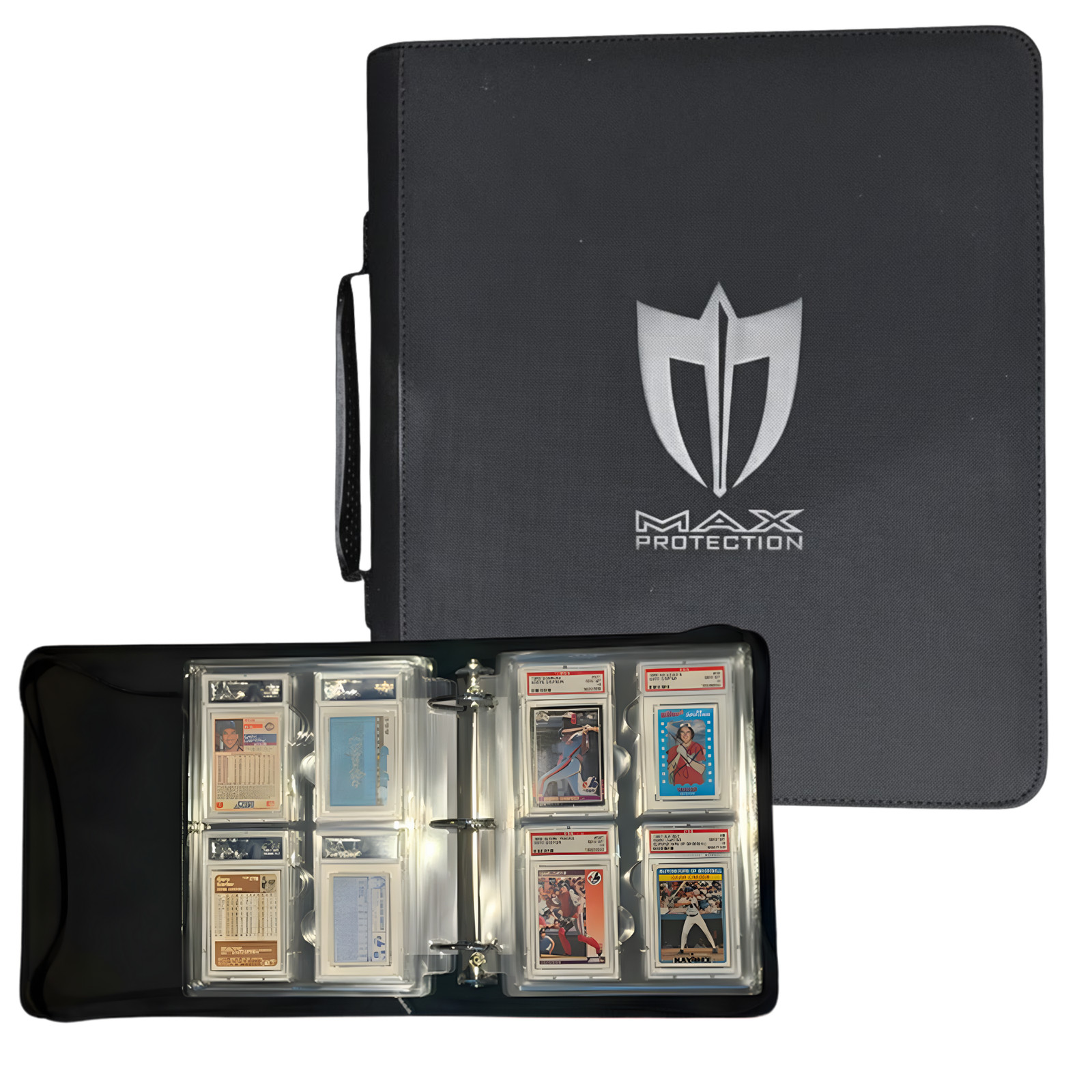 Max Protection PSA Card Binder – 4 Pocket Holds 32 Graded Cards – Archival-Safe