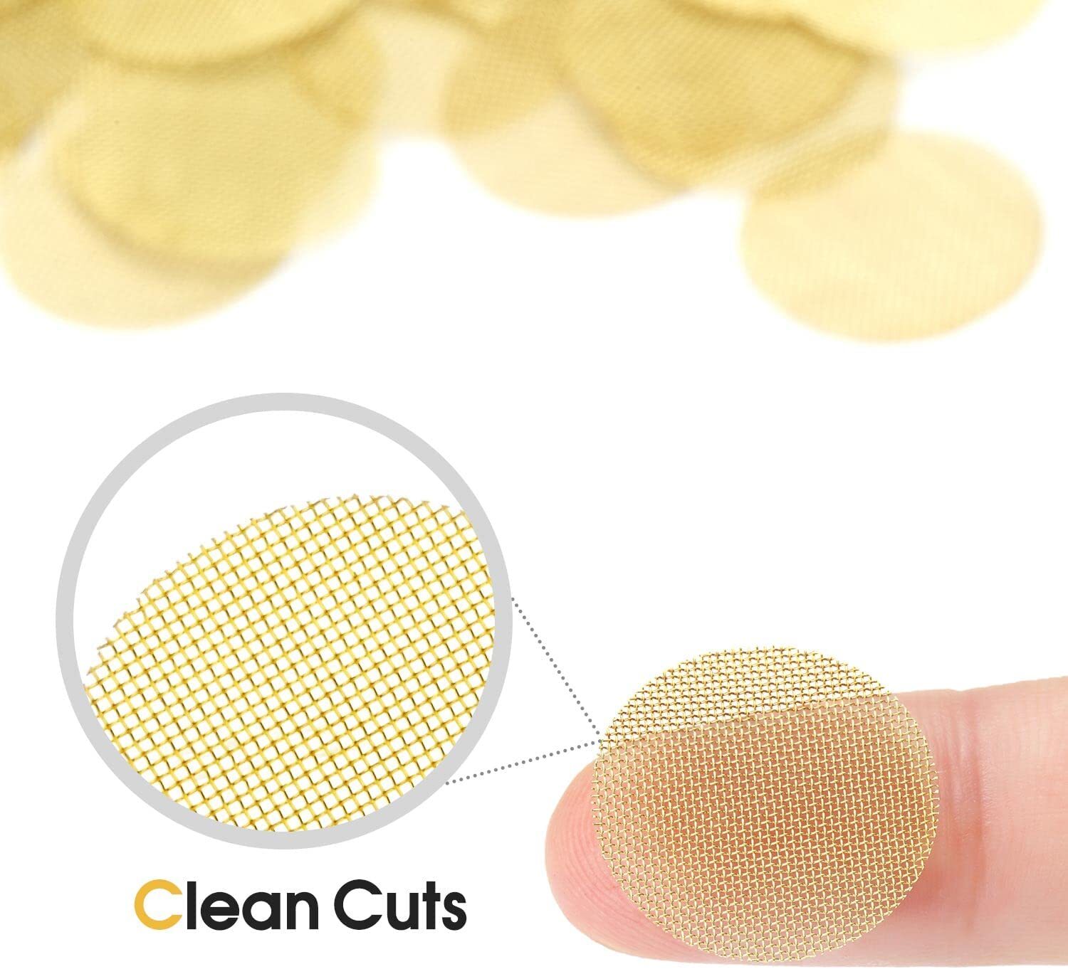 200Pcs Brass Pipe Screens 3/4″ Heavy Duty High-Quality Round Filter Mesh Gold US