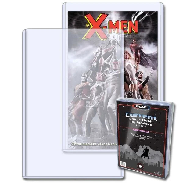 20 New BCW Current / Modern Comic Book Topload Holders – 5mm Plastic Toploaders
