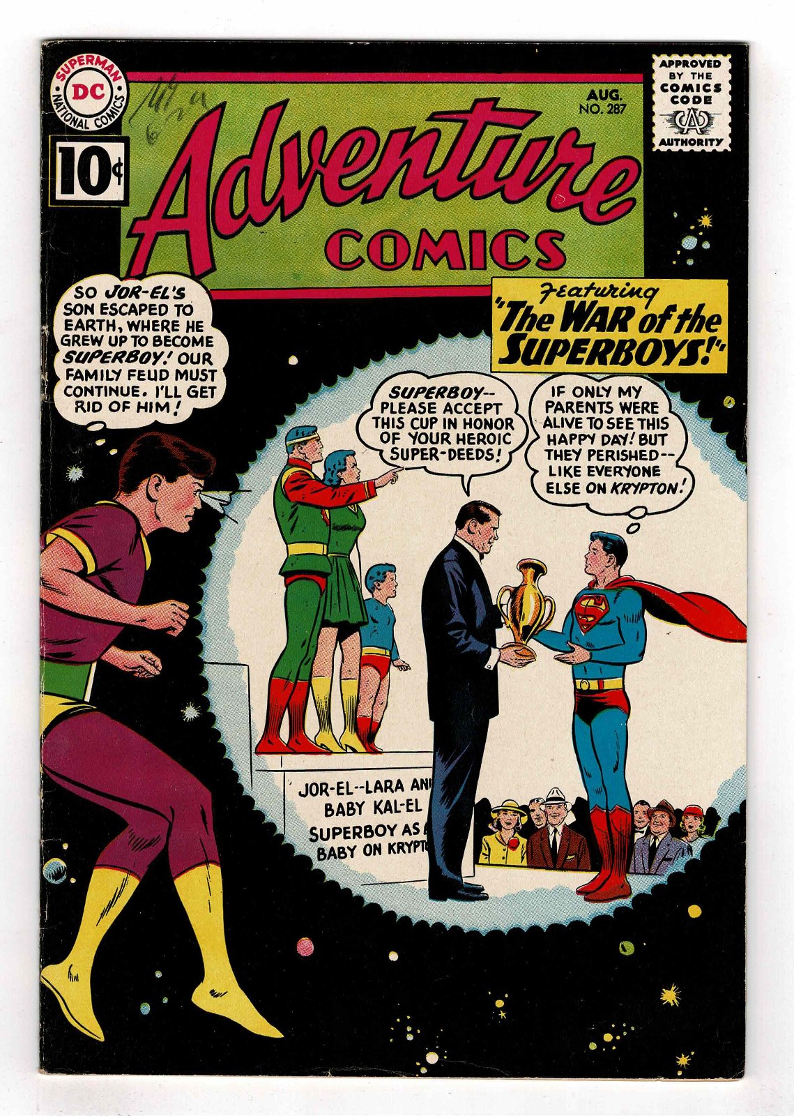 Adventure Comics 287 1st Dev-Em 1st Bizarro Jimmy Olsen & Perry White