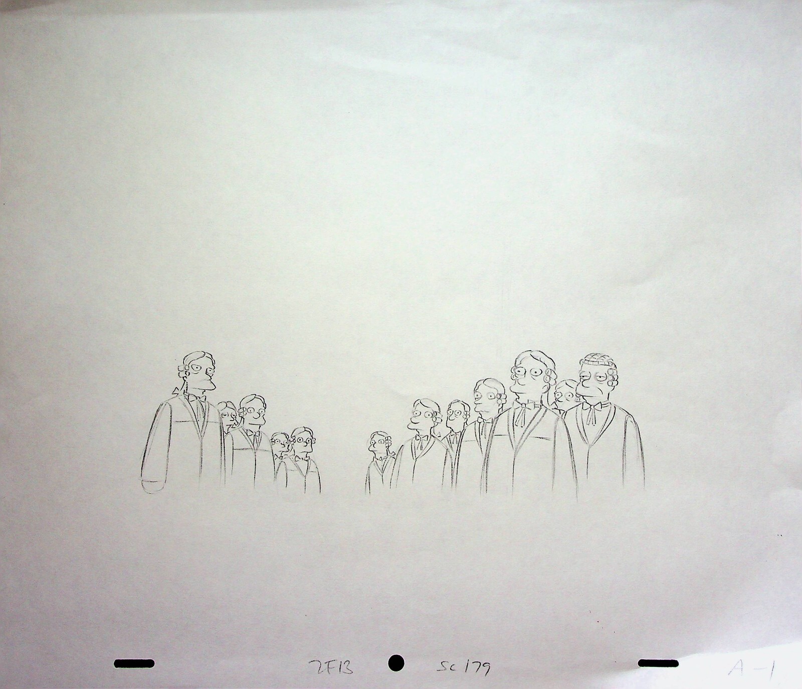 The Simpsons Production Hand Drawn Animation Pencil 20th Century Fox