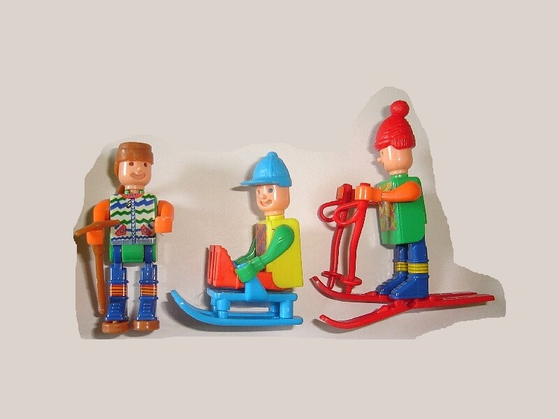 KINDER SURPRISE SET – WINTER SPORTS PEOPLE 1992 – TOYS FIGURINES COLLECTIBLES