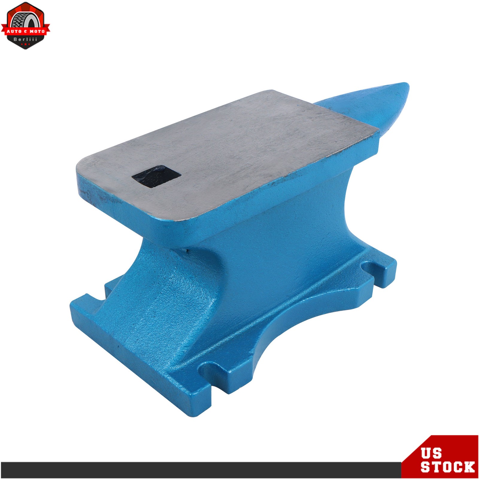 44LBS Blacksmith Anvil Cast-Iron 20 kg Heat Treated Long Round Horn New