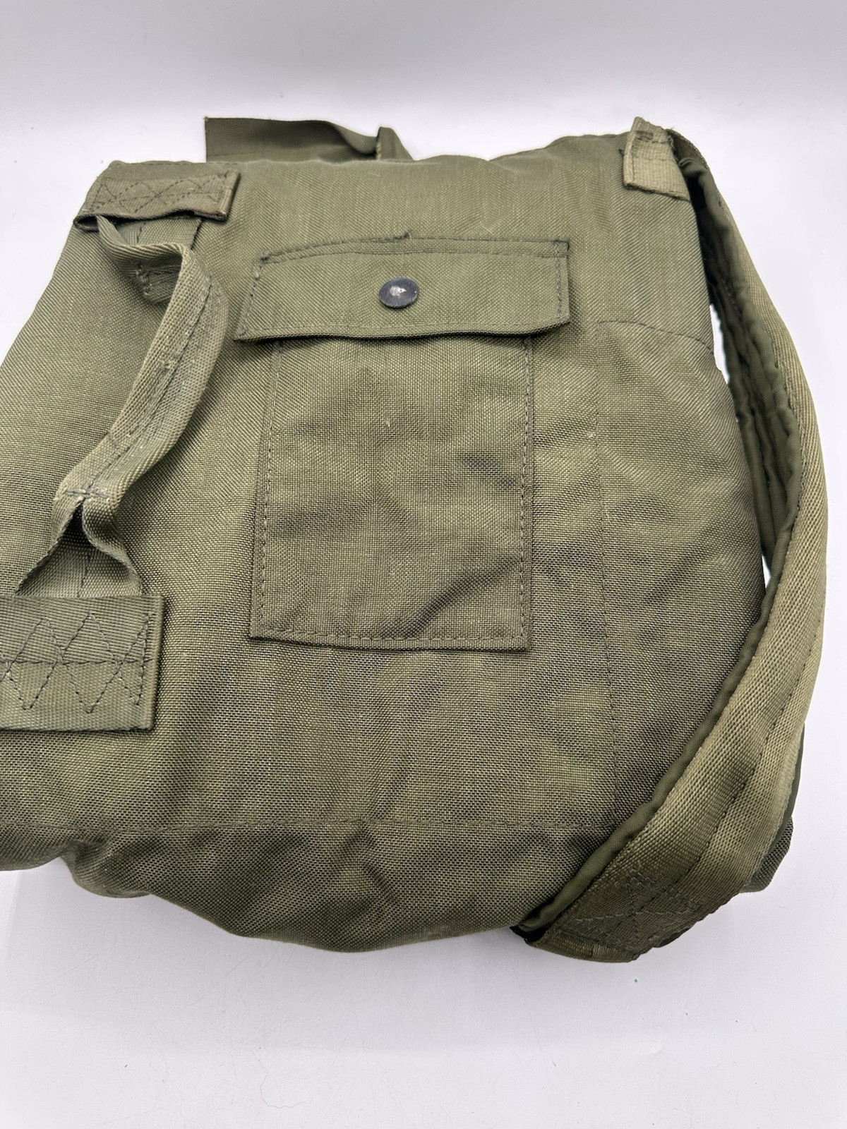 US Military Army Duffle Duffel Bag, OD Green, Nylon, Top Load 2 Straps