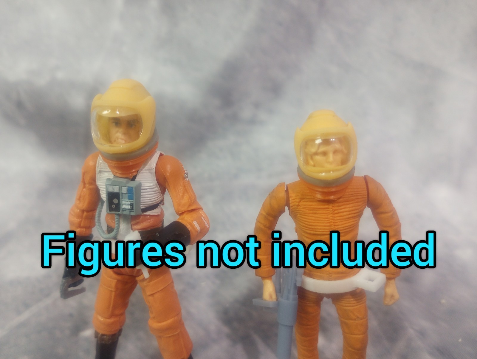 Mattel Space 1999 Eagle YELLOW HELMETS set of 3 action figure diorama