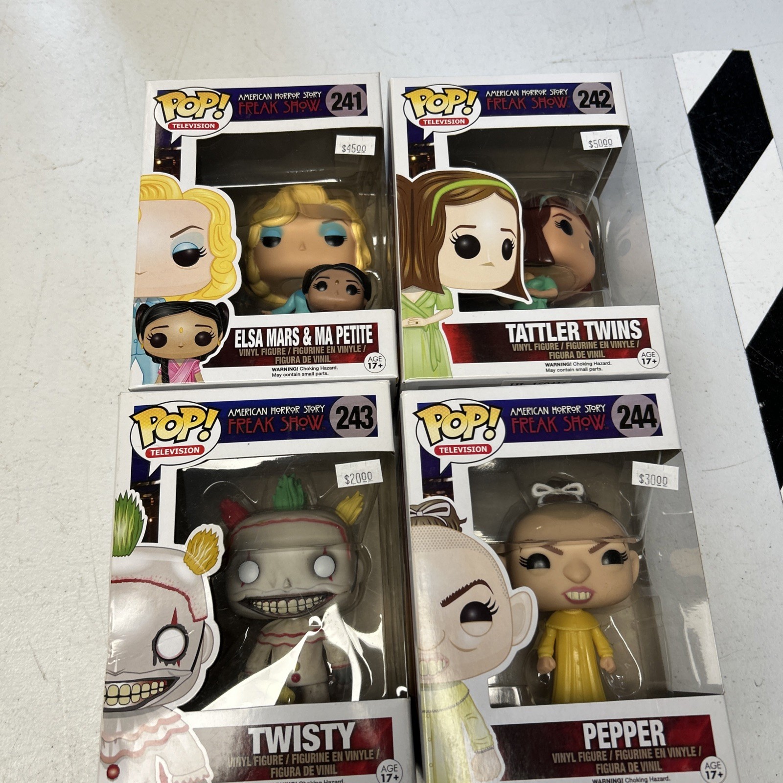 Funko POPS American Horror Story FREAK SHOW 241, 242, 243, 244