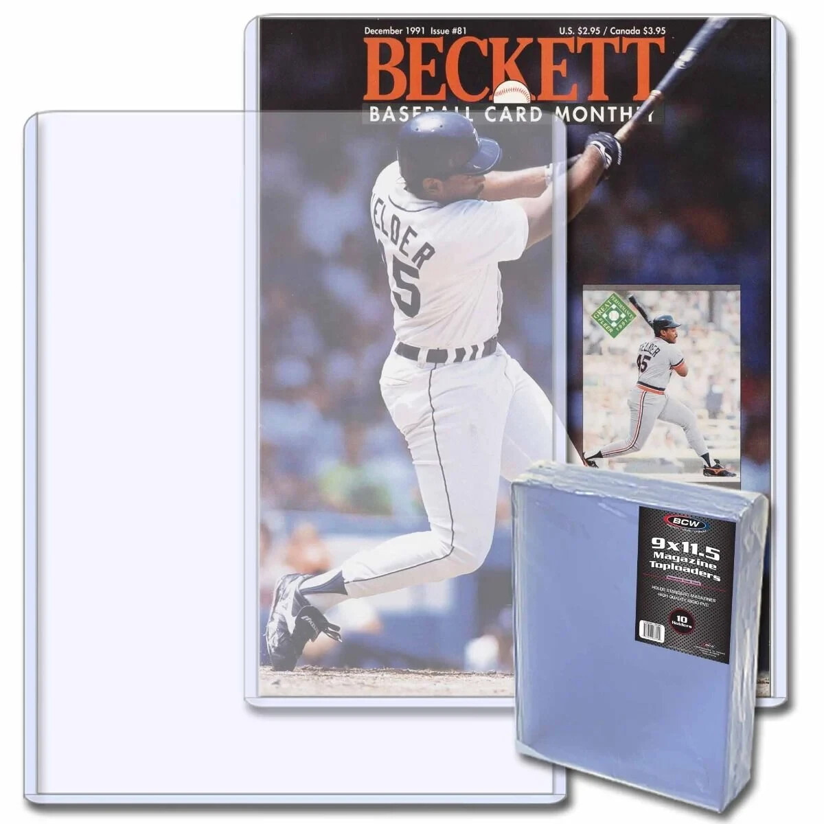 1 BCW Magazine Top Load Holders 5MM Rigid PVC Plastic Magazine Protector 9×11.5