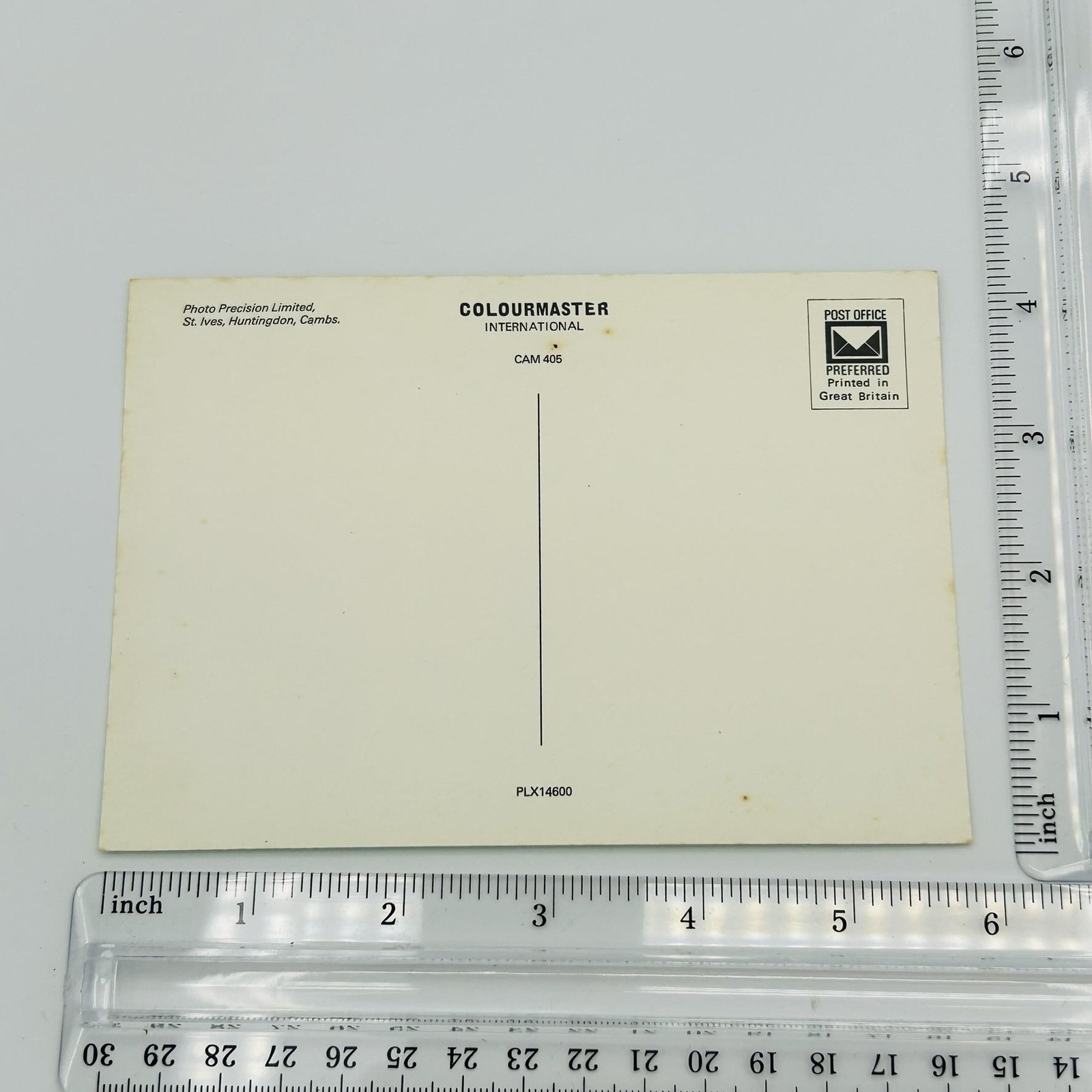 Colourmaster Cambridge Map Postcard Green Standard 5.5 X 3.5 In Original