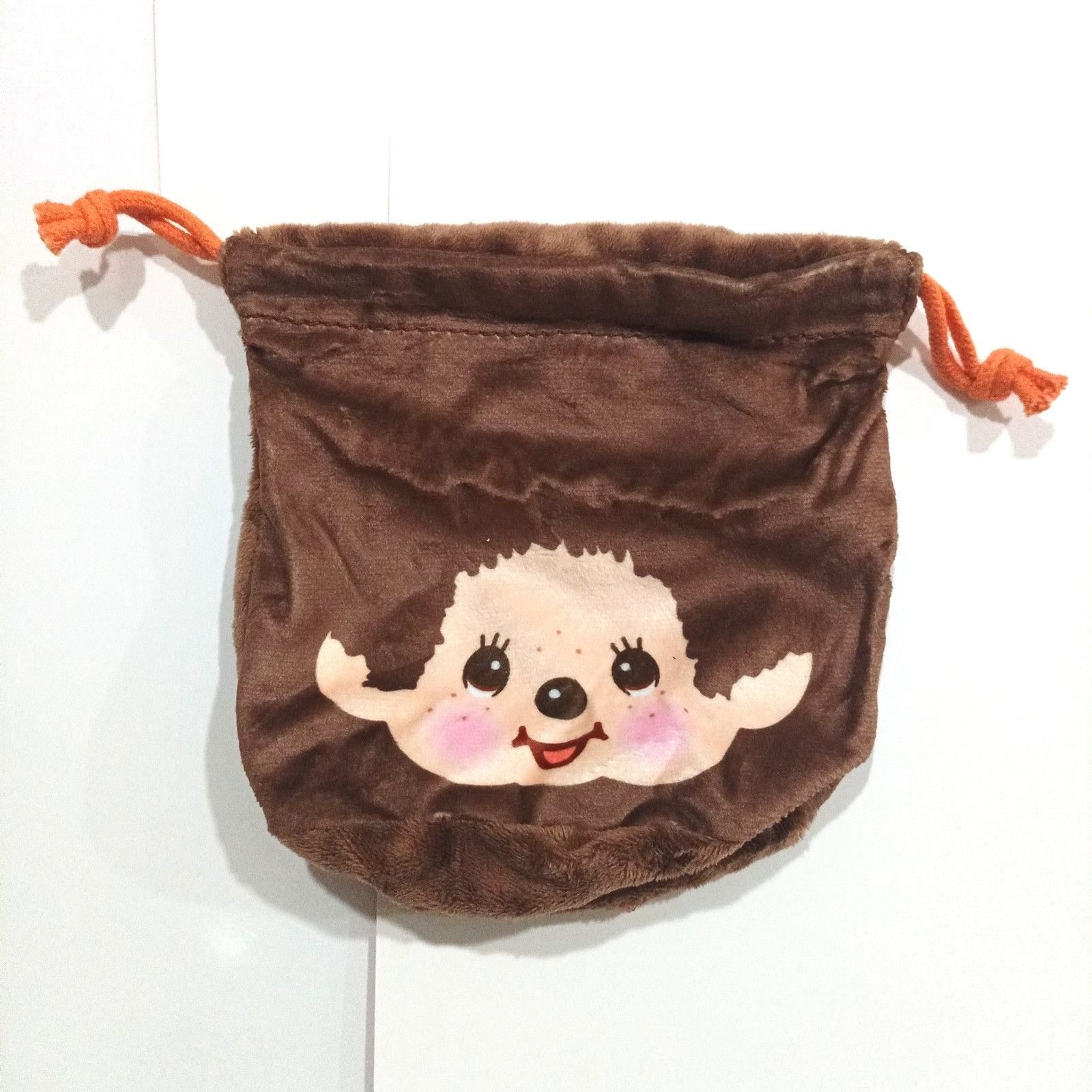 Monchhichi boy drawstring fluffy pouch