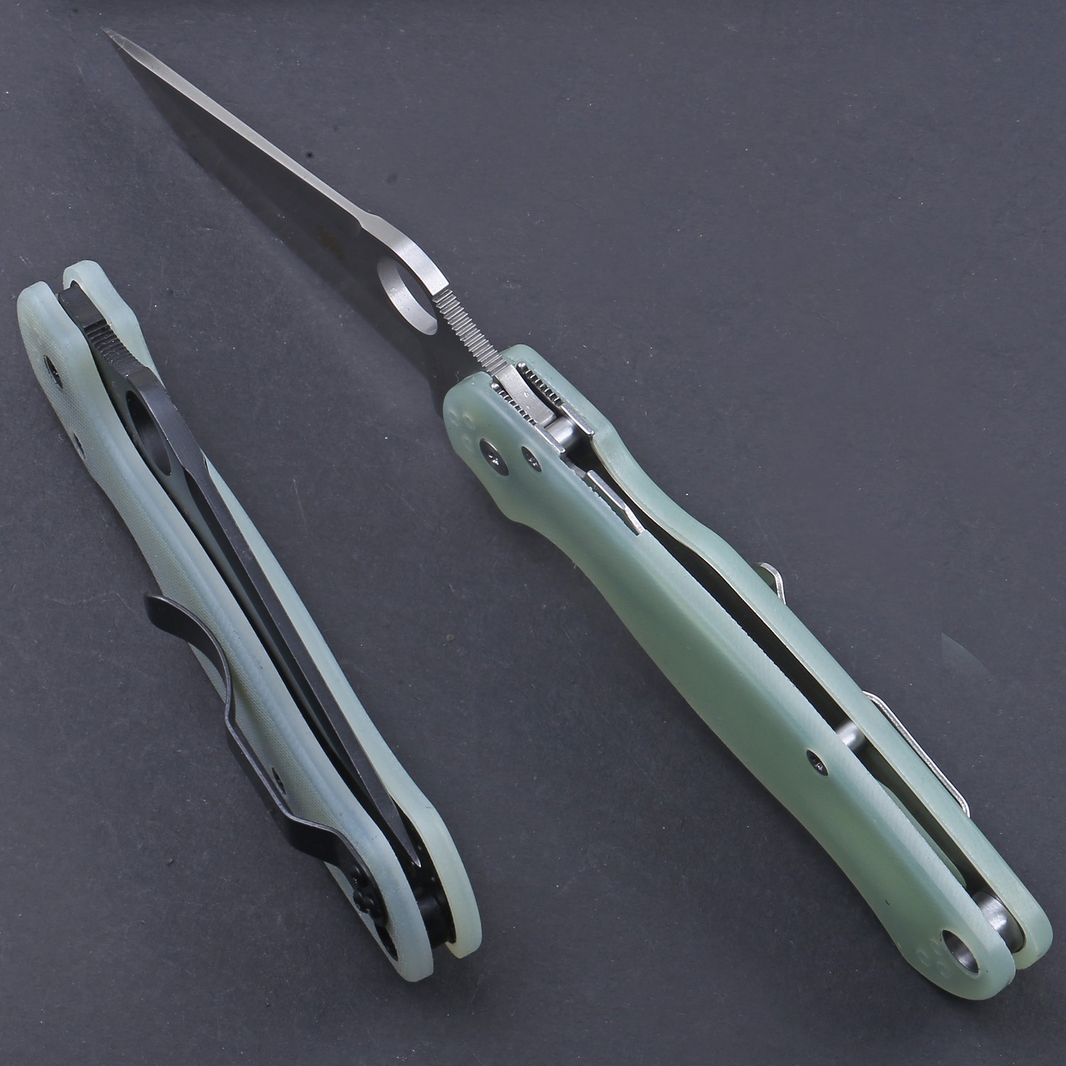 C10 Lock Back Black Nylon Fiber Handle Stainless Steel Blade Pocket Knife Folder