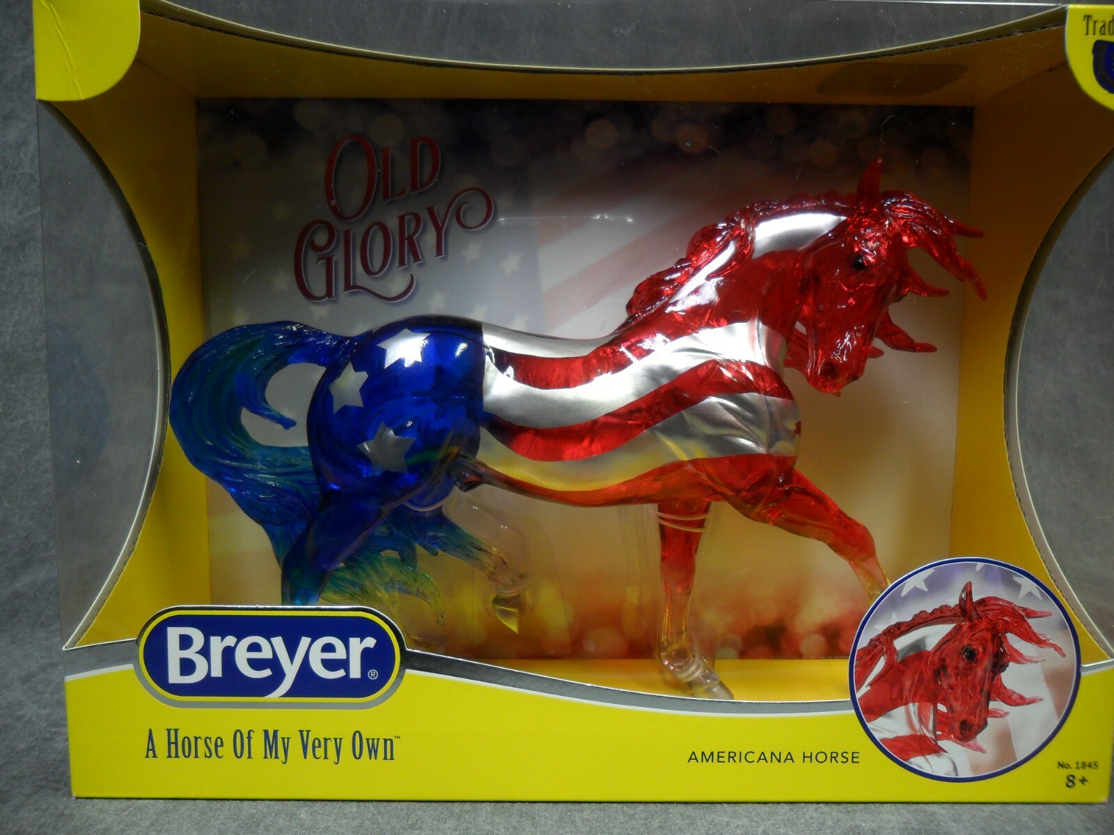 Breyer NEW * Old Glory * Clear Decorator Flag Esprit Traditional Model Horse