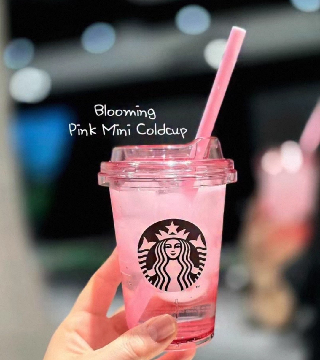 2026 Starbucks Korea Sakura Pink Transparent Cold Cup 10oz- Collectible Tumbler