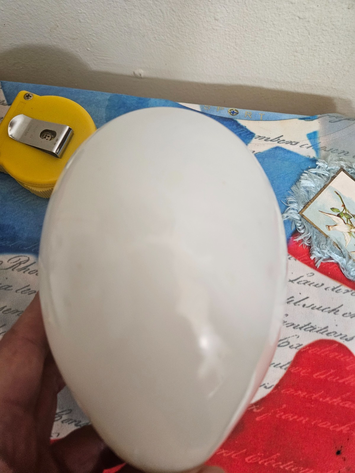 Large Victorian Milk Glass Easter Egg