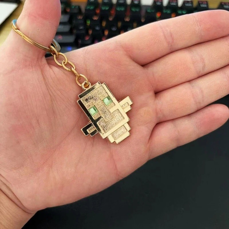 Minecraft Totem of Undying Keychain Metal Game Pendant Keyring Gift….