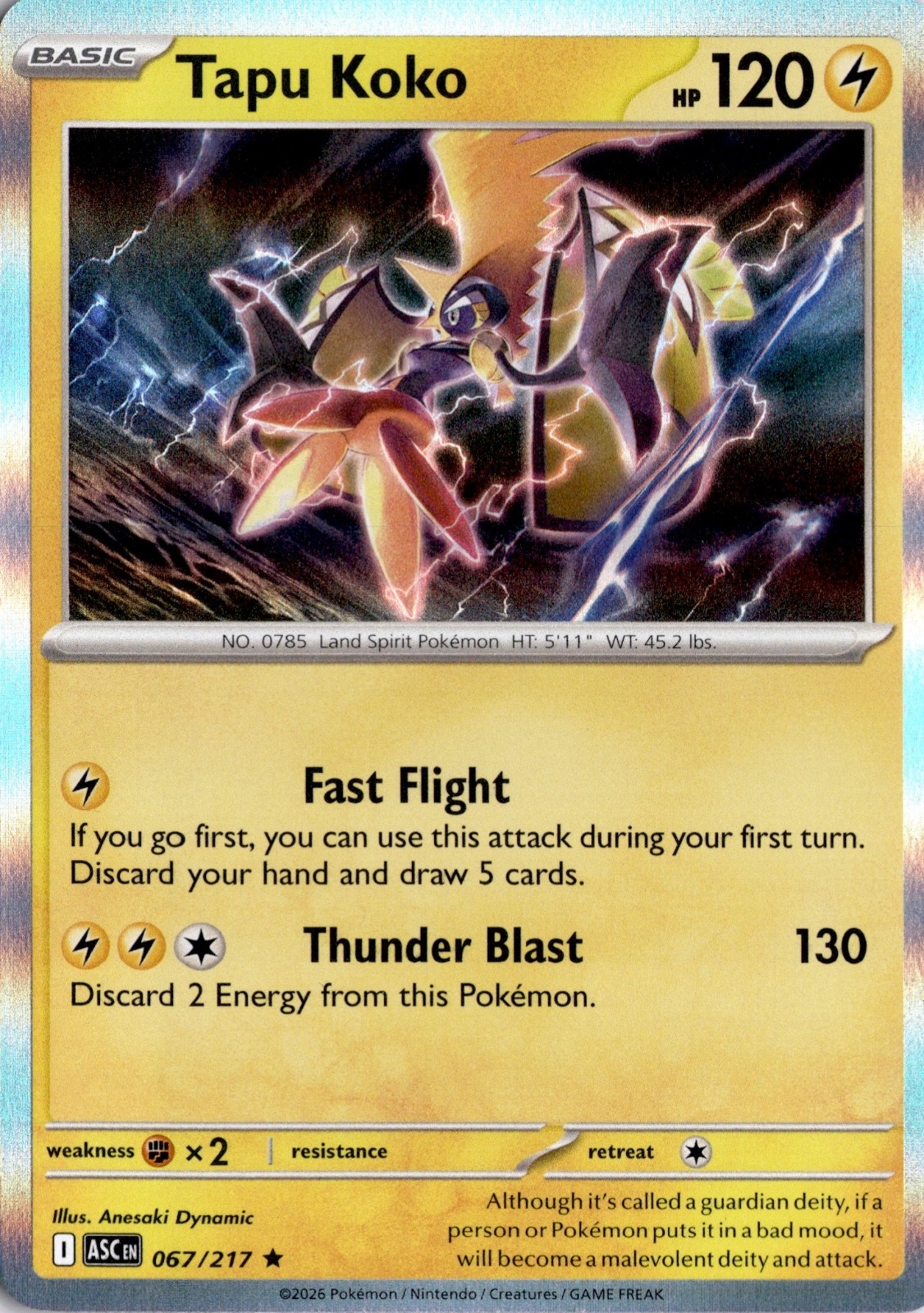 Tapu Koko 067/217 ME: Ascended Heroes Pokémon Card TCG