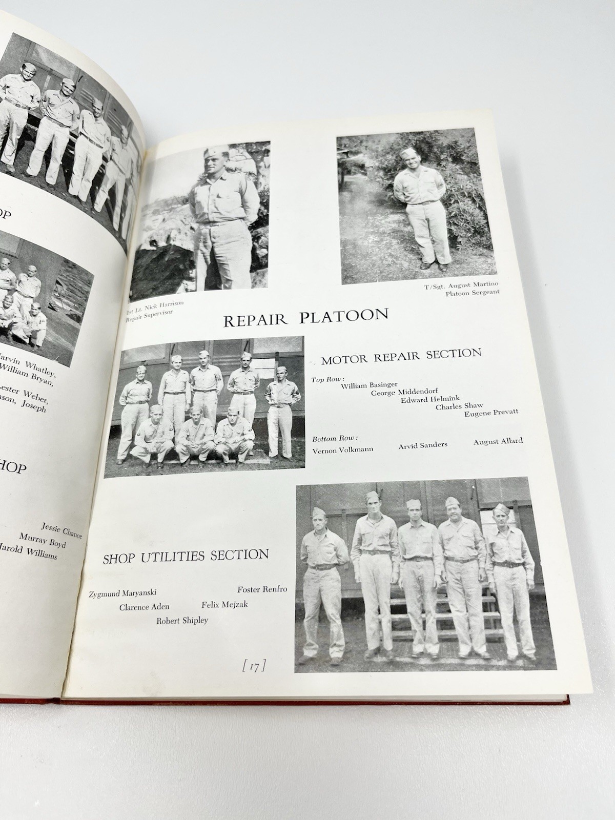Vintage WW2 Army 493rd Engineer Heavy Shop Tribute Book Pictures Military As Is