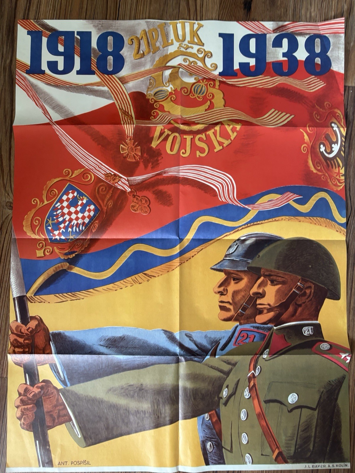 20th anniversary of the Czechoslovak Army and Legionnaires 1918 -1939 – poster
