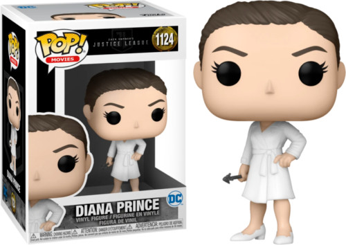 Funko Pop Wonder Woman 1124 Metallic B&W Diana Prince Zack Snyder Justice League