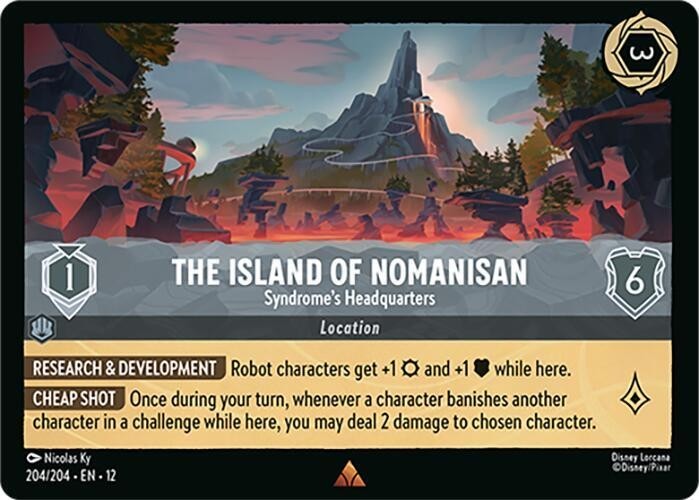 Disney Lorcana Wilds Unknown The Island of Nomanisan – Syndrome Rare
