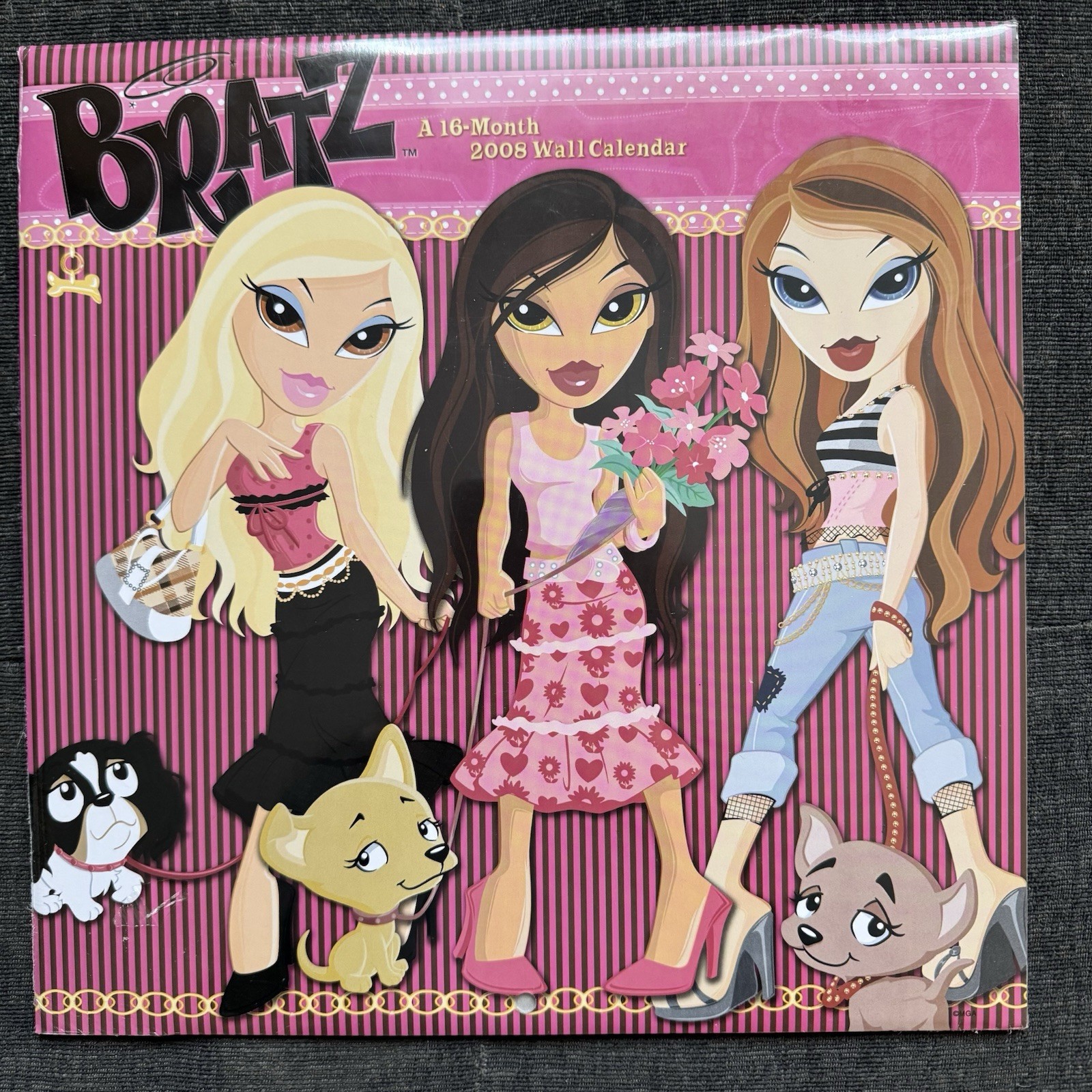 Bratz 2008 VTG Wall Calendar 16-Month MGA Entertainment New Sealed Pampered Pups
