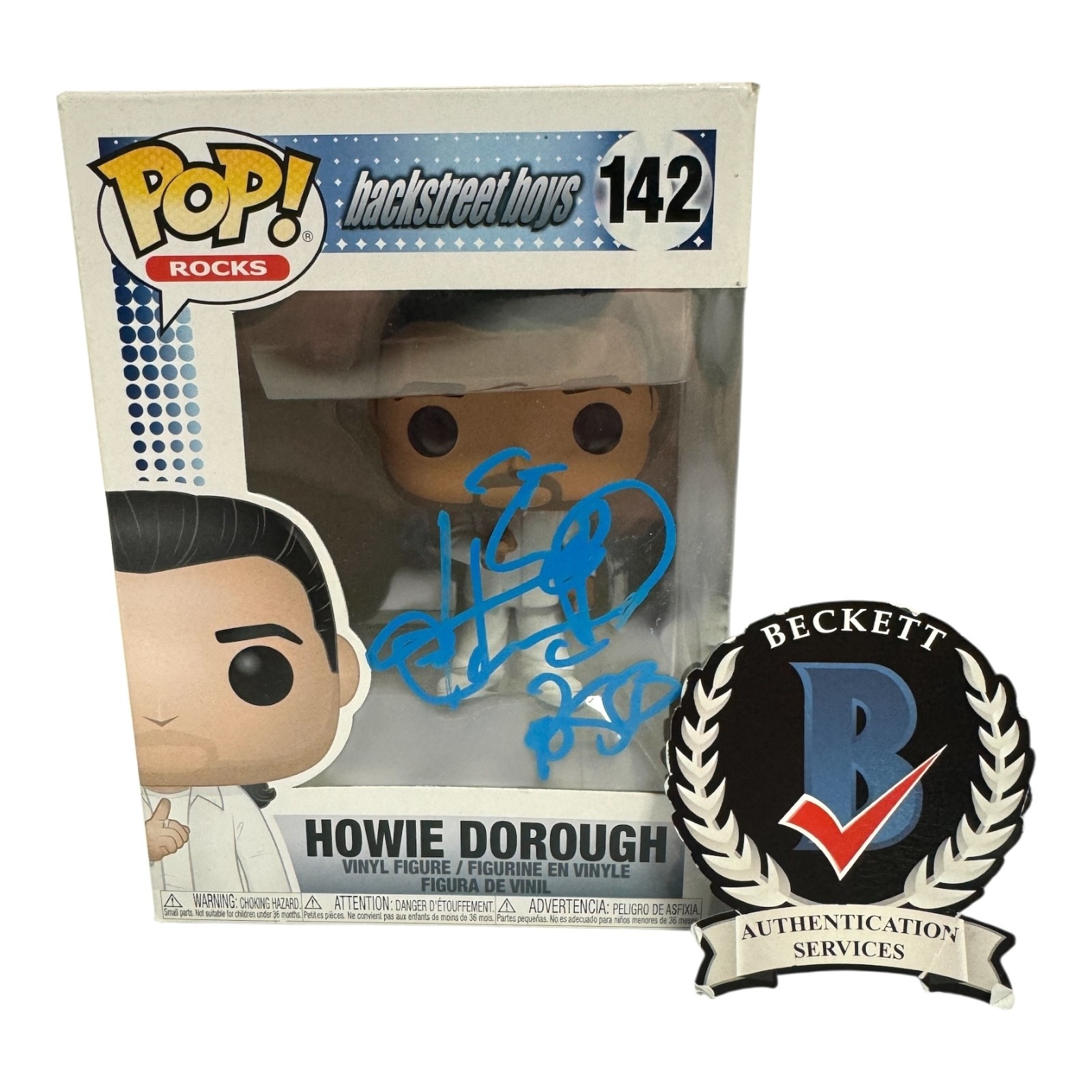 HOWIE DOROUGH SIGNED AUTOGRAPH FUNKO POP 142 THE BACKSTREET BOYS BECKETT BAS