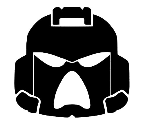 Vinyl Car Decal Sticker – Space Marines Warhammer 40K D&D game skull dice marine