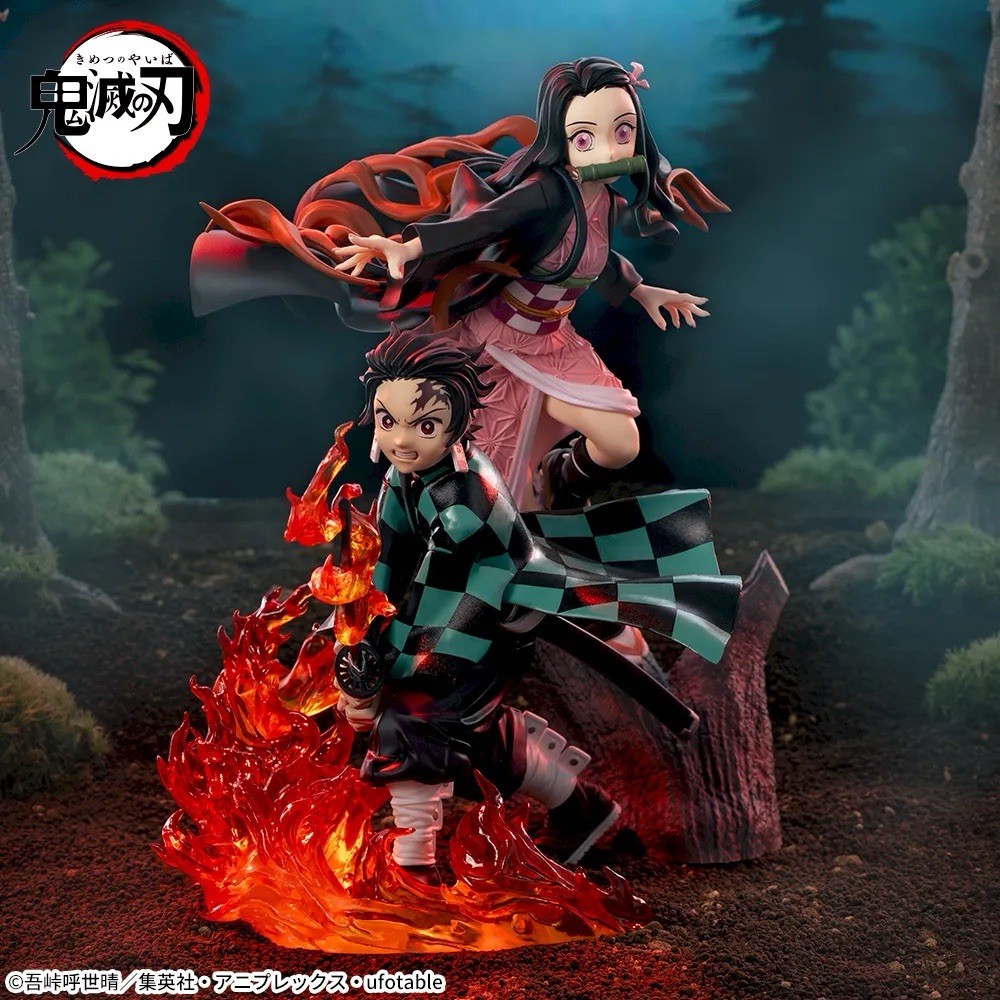 🇯🇵 Demon Slayer Tanjiro Nezuko Kamado XrossLink Figure Set SEGA Anime Lot