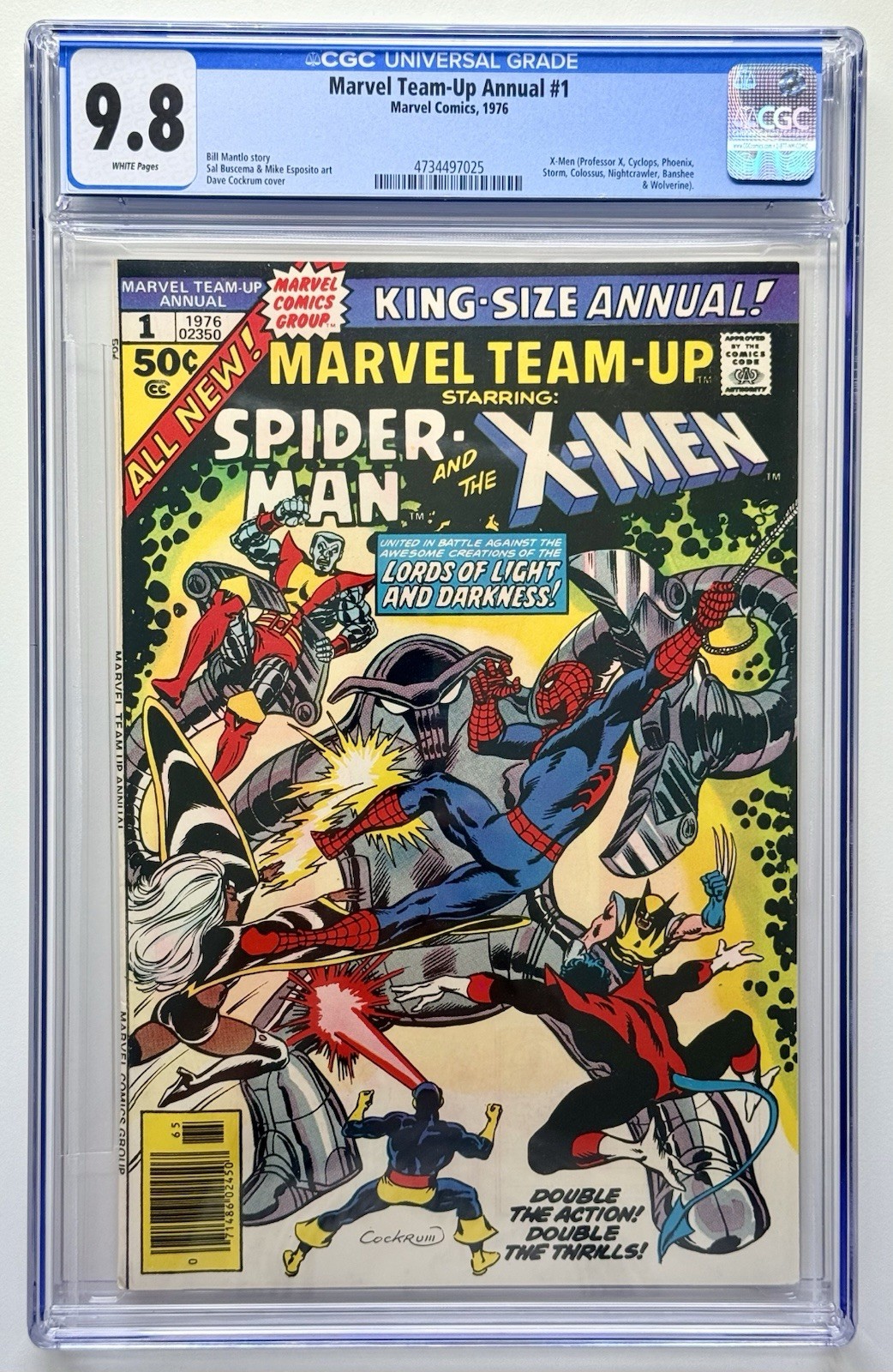 MARVEL TEAM UP ANNUAL 1 * CGC 9.8 * BRONZE CLASSIC * X-MEN & SPIDER-MAN 1976 🔥