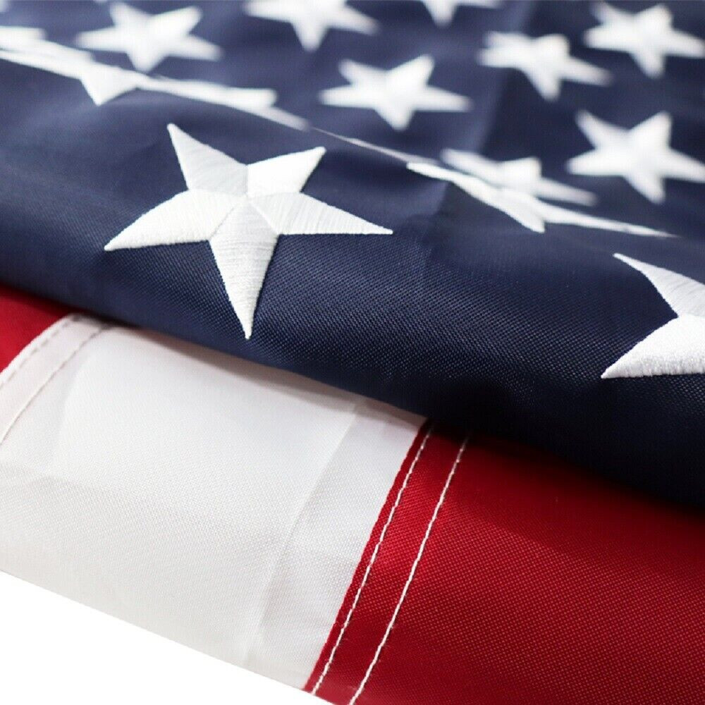 3×5 ft US American Flag Heavy Duty Embroidered Stars Sewn Stripes Grommets Nylon