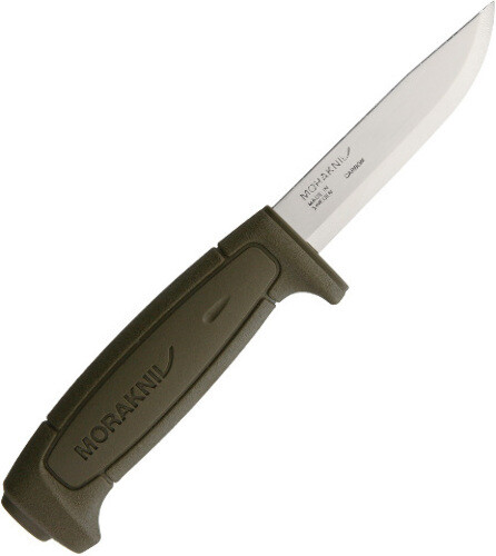 Mora Basic 511 3.5″ Fixed Blade Green Polypropylene Handle Knife