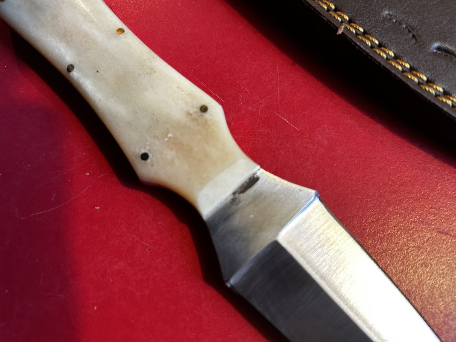 Doc Holiday Knife tombstone Dagger Stainless 4.5blade Wild West Knife Flaws