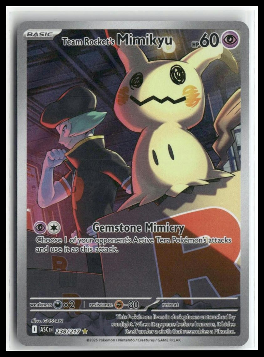 ME: Ascended Heroes #238/217 Team Rocket’s Mimikyu