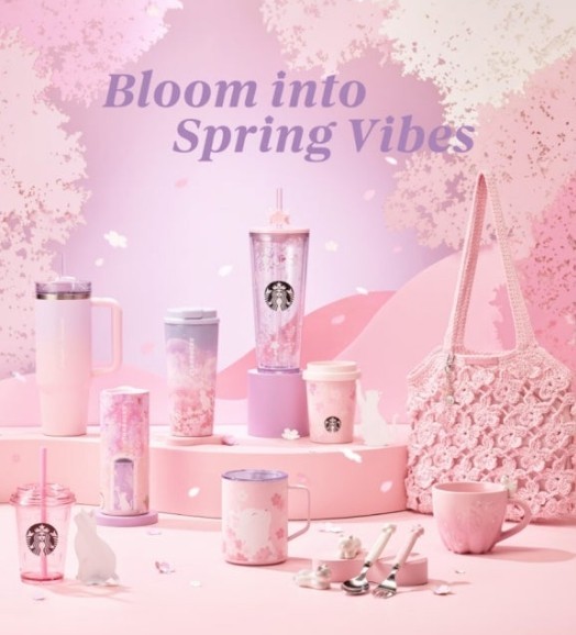 Starbucks Korea 2026 Cherry Blossom MD Tumbler Mug Bag Umbrella Sakura Limited