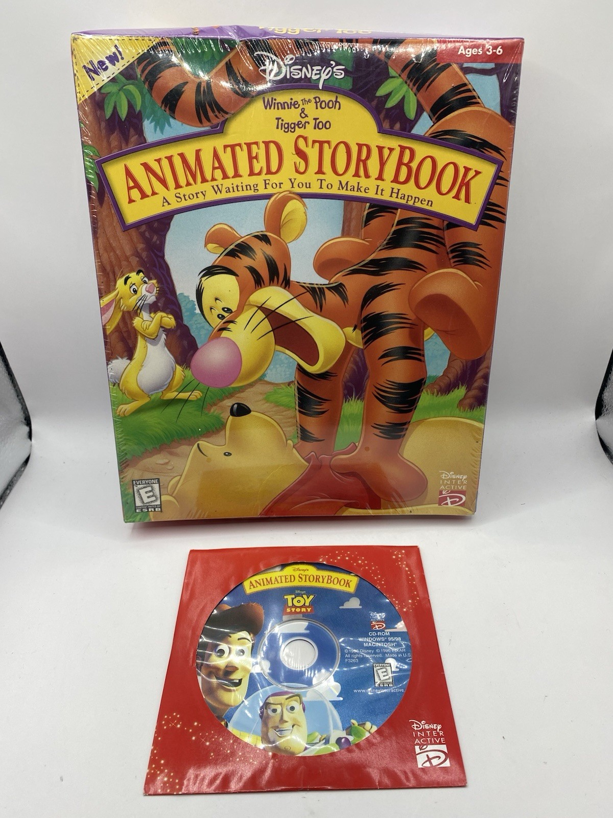Disney’s Winnie the Pooh & Tigger Too Animated StoryBook & Toy Story Cd Rom