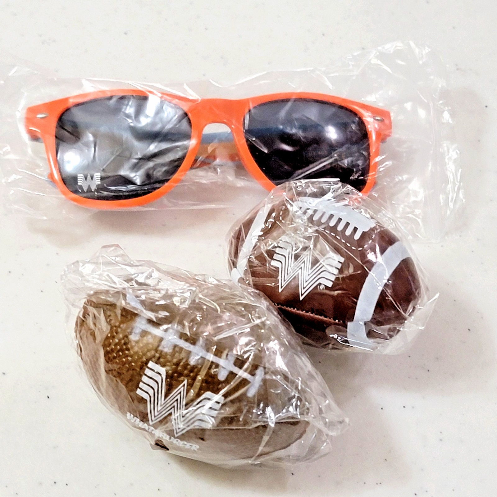 Whataburger Sunglasses 2 Mini Footballs Lot Limited Promo Merch