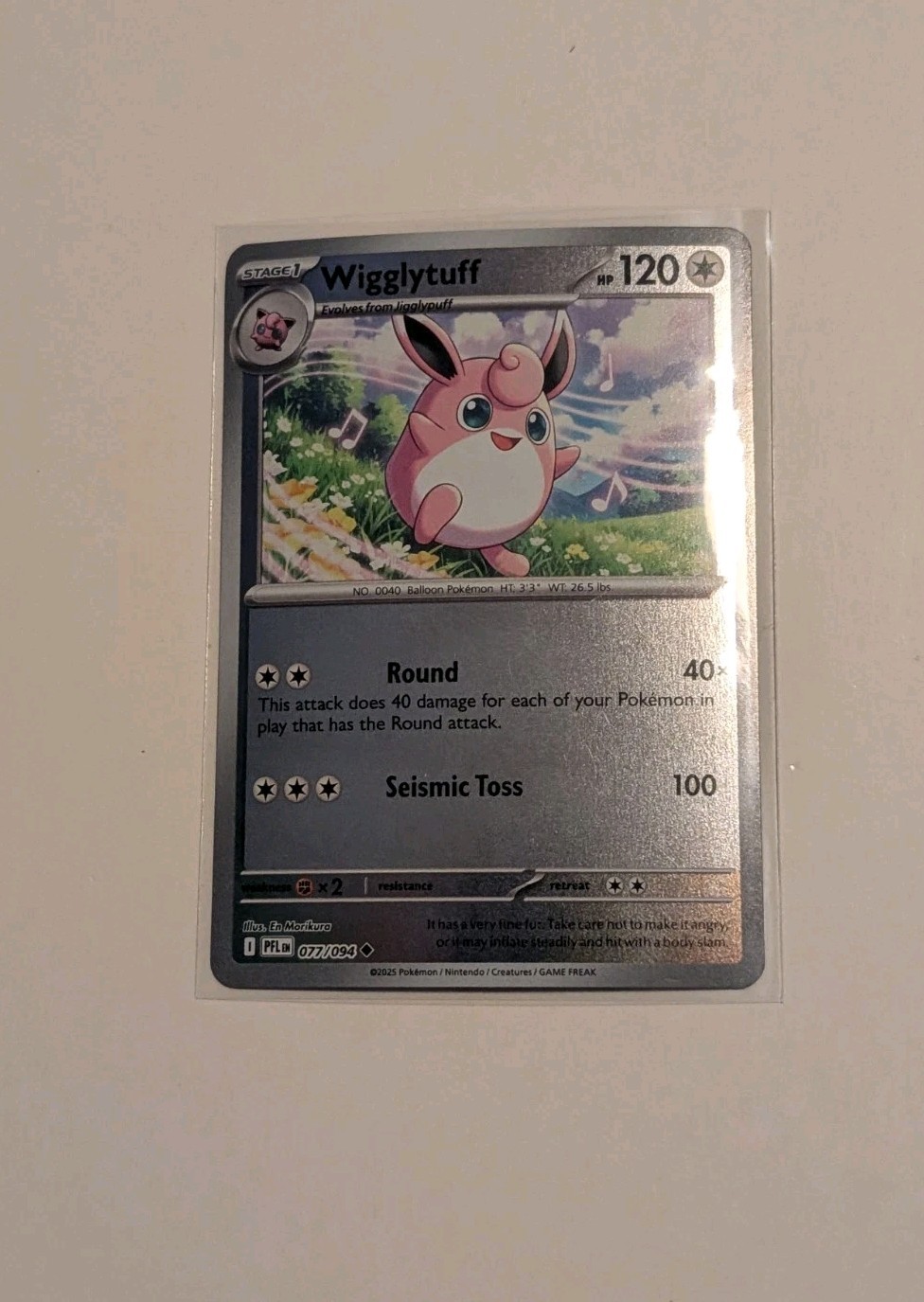 Wigglytuff 077/094 Reverse Holo Pokemon Mega Evolutions: Phantasmal Flames