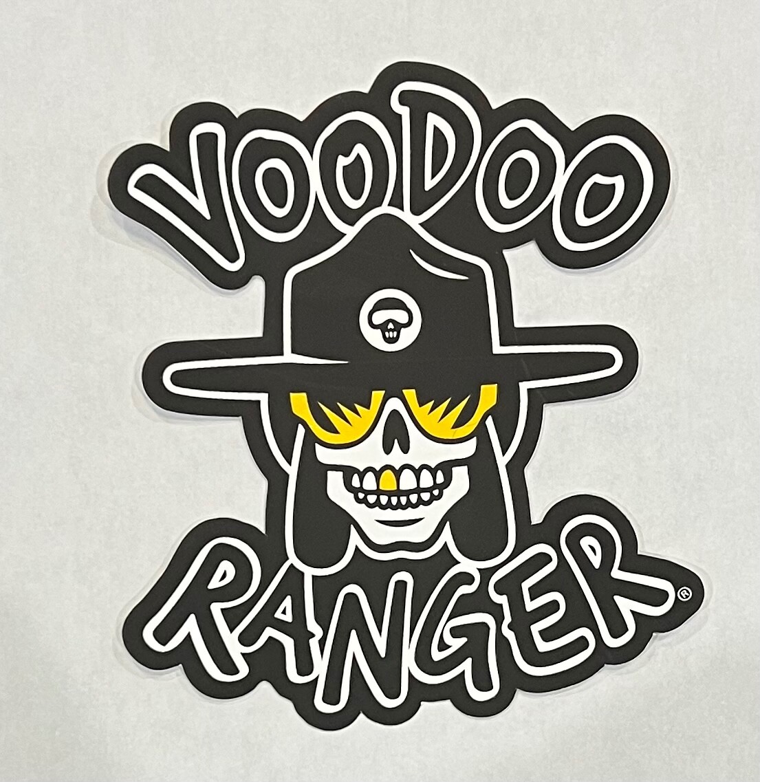 New Belgium Voodoo Ranger Logo Vinyl Sticker Black/White/Yellow – New