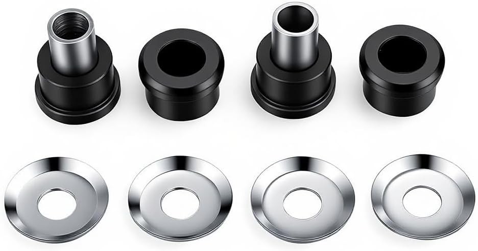 Polyurethane Handlebar Riser Bushings Black Urethane fr Harley Chrome#Black